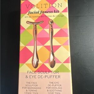Volition Facial Fitness Kit - Gold Face Sculptor & Eye De-Puffer